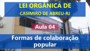 Leia mais sobre o artigo Aula 04 – Lei Orgânica de Casimiro de Abreu-RJ