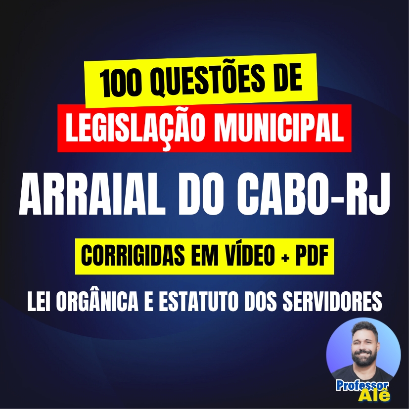 Questões de Arraial do Cabo-RJ