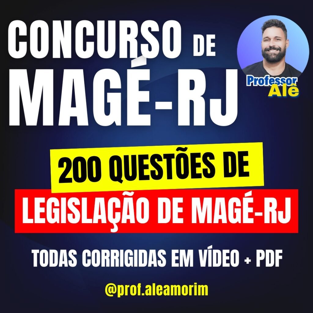 200 questões Legislação de Magé-RJ