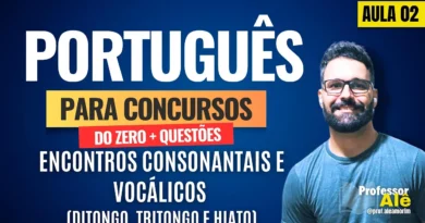 Encontros Consonantais e Vocálicos para Concursos Aula 02