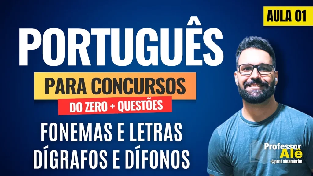 Fonemas, Letras e Dígrafos para Concursos Aula 01