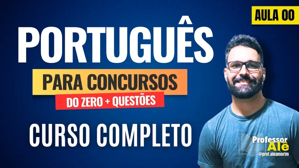 curso de português para concursos aula 00